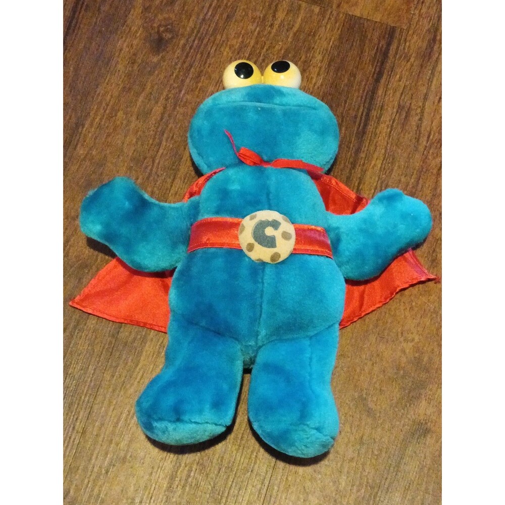 Muppets Tyco Plush Cookie Monster w/ Red Cape  (1997)